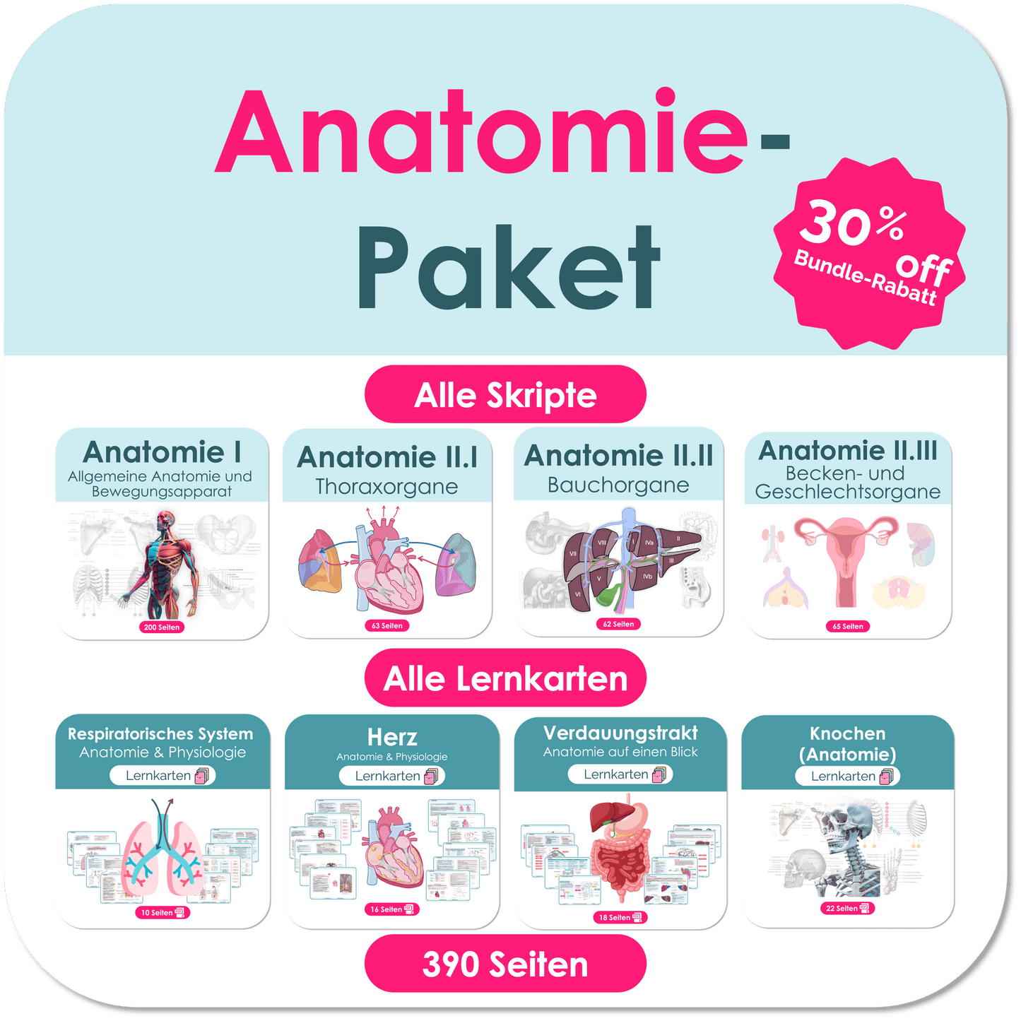 Anatomie-Paket (30% off)